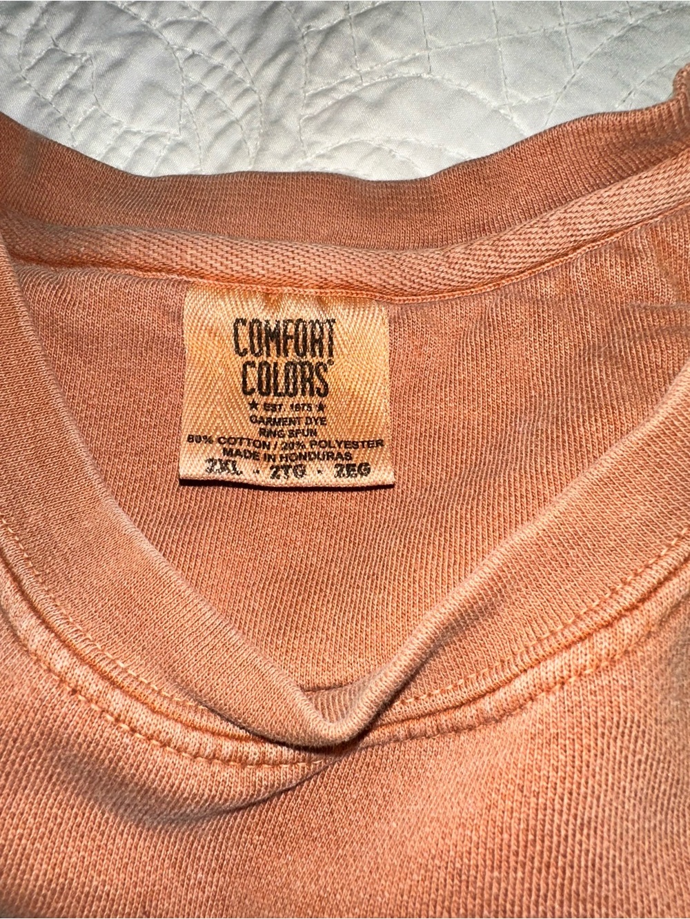 Men’s Comfort Colors Rust Orange Crewneck Sweatshirt